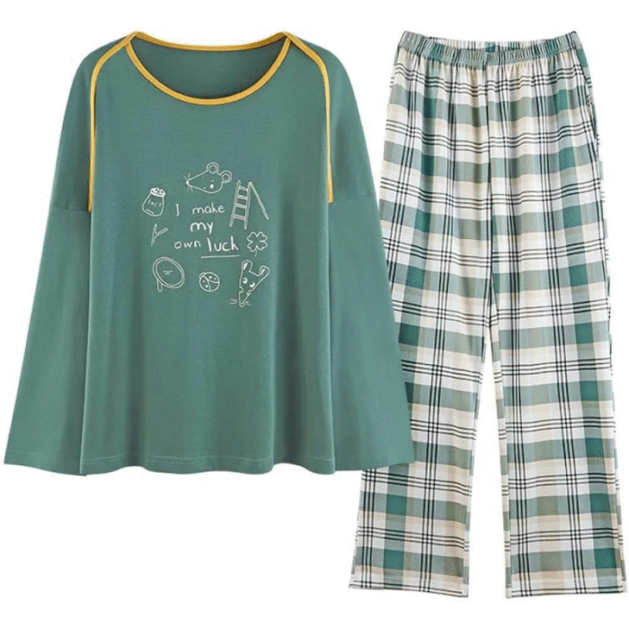 2 Pcs Women’s Stitched PC Interlock Sleepwear - Image 2
