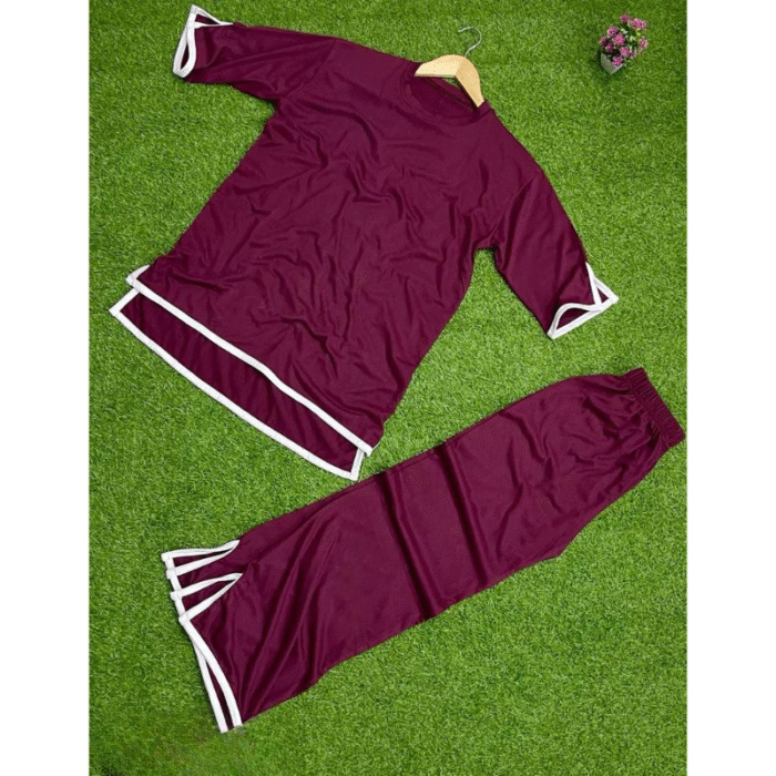 2 Pcs Women’s Stitched Cotton Jersey Co-Ord Set - Image 4