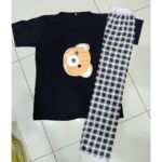 Comfortable Printed Jersey Night Suit Set – 2 Pcs - Image 2
