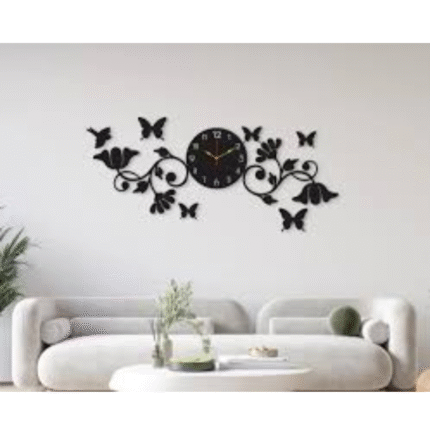 Butterfly Analogue Wall Clock