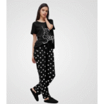2 Pcs Women’s Stitched Printed Night Suit