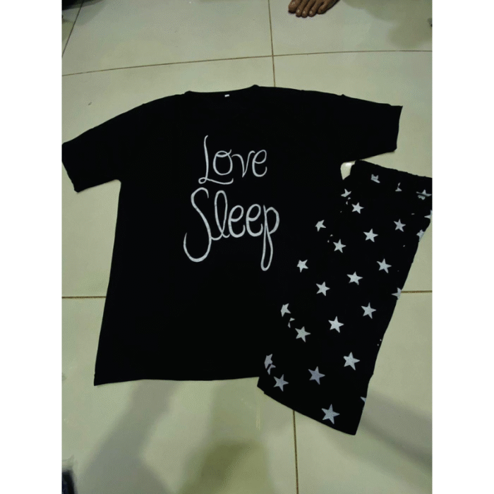 2 Pcs Women’s Stitched Printed Night Suit - Image 3