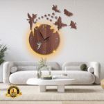Fairy Design Laminated Wall Clock with Backlight