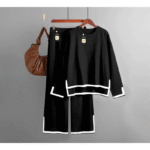 2 Pcs Women’s Stitched Plain Cotton Jersey Night Suit