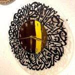 Qul Calligraphy Acrylic Wall Clock – Elegant Islamic Wall Décor - Image 4