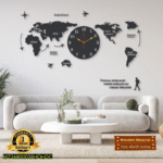 World Map Wall Clock