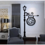 Street Lamp Design Laminated Wall Clock