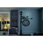 Street Lamp Design Laminated Wall Clock - Image 2