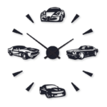 Beautiful Car Digit Wood Wall Clock – Stylish & Modern Design - Image 3