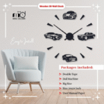 Beautiful Car Digit Wood Wall Clock – Stylish & Modern Design - Image 2