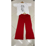 Comfortable Printed Jersey Night Suit Set – 2 Pcs - Image 2