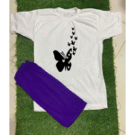 Comfortable Printed Jersey Night Suit Set – 2 Pcs - Image 2