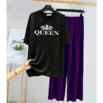 Comfortable Printed Jersey Night Suit – 2 Pcs
