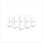 Multicolor 3D Calligraphy Wall Frames – 5 Pcs Wooden Set - Image 2