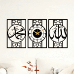 Allah Muhammad Design Wall Hanging | 3-Piece Islamic Art Set - Image 4