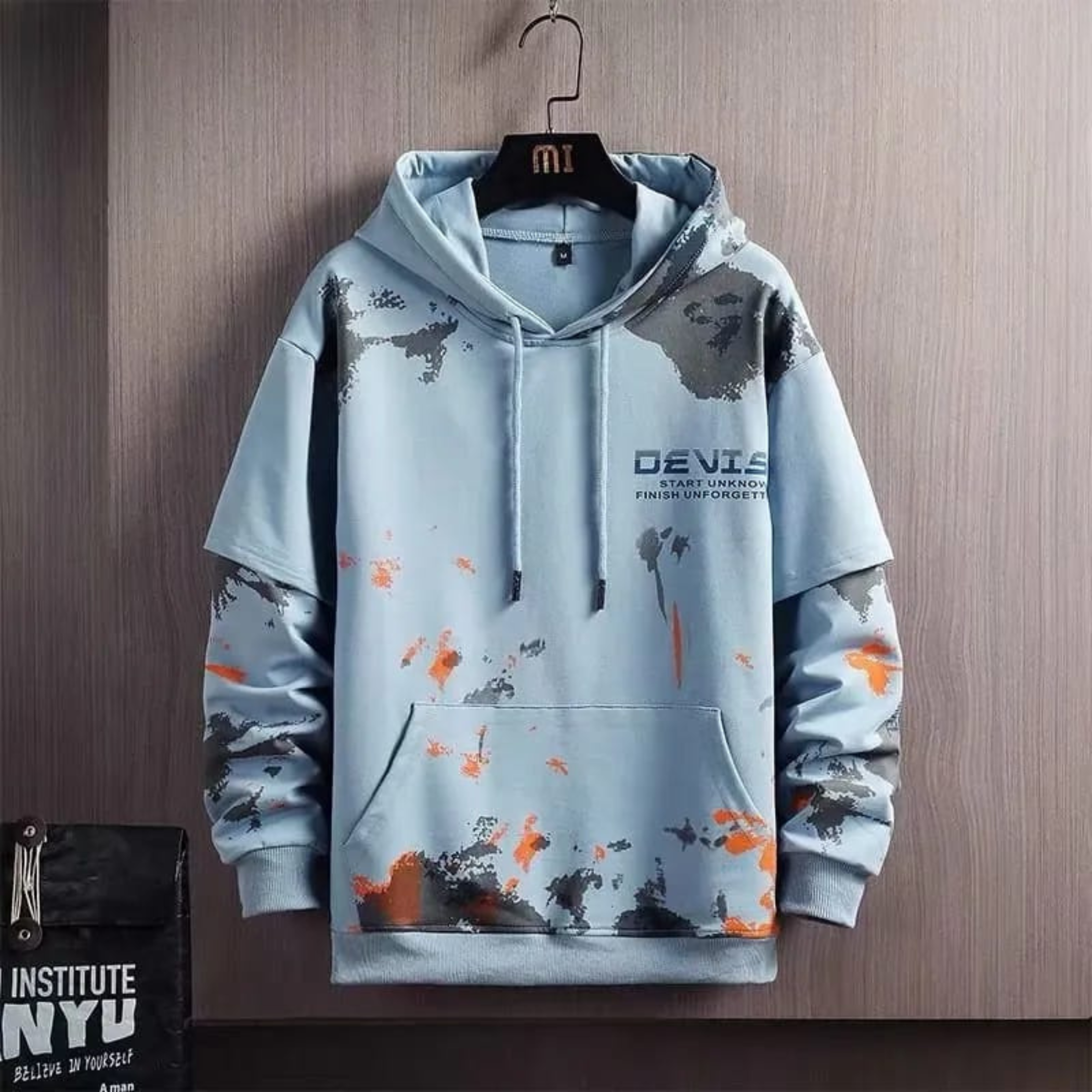 2 Men’s Urban Graffiti Fashion Hoodie - Image 1