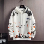 Men’s Urban Graffiti Fashion Hoodie - Image 2