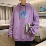 Men’s Premium Korean Streetwear: Trendy Aesthetic Graphic Hoodie - Image 2